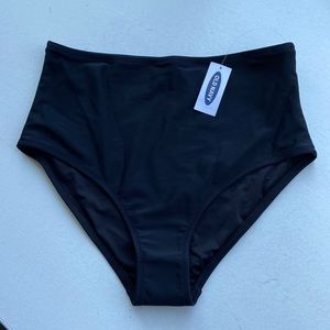 Black High Waisted Bathing Suit Bottoms